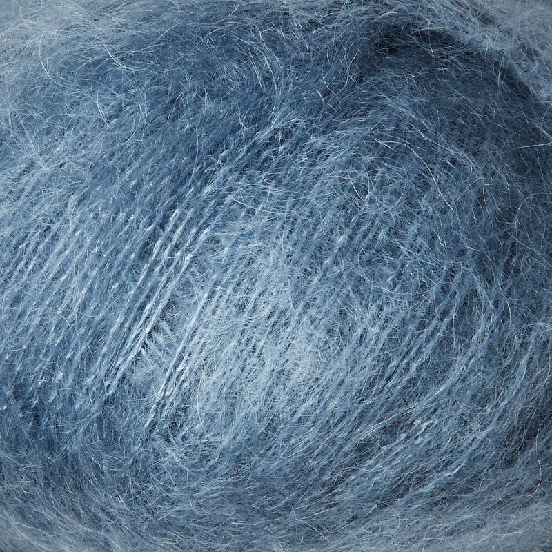 Soft Silk Mohair - Støvet Dueblå