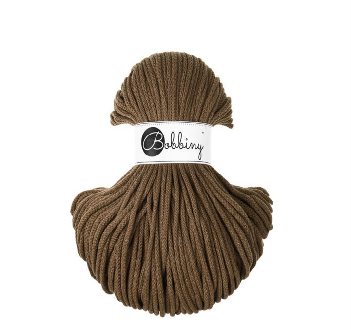 Premium 5mm Braided Cord Nøttebrun