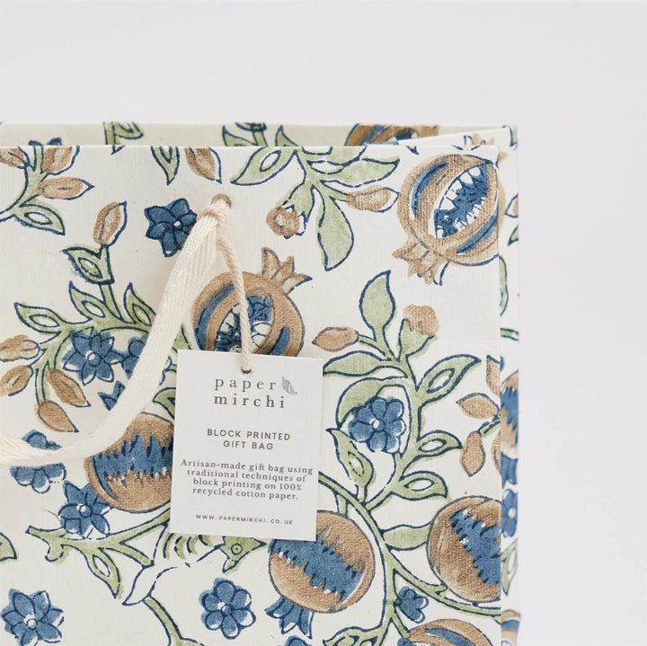 Block Printed Gift Bag