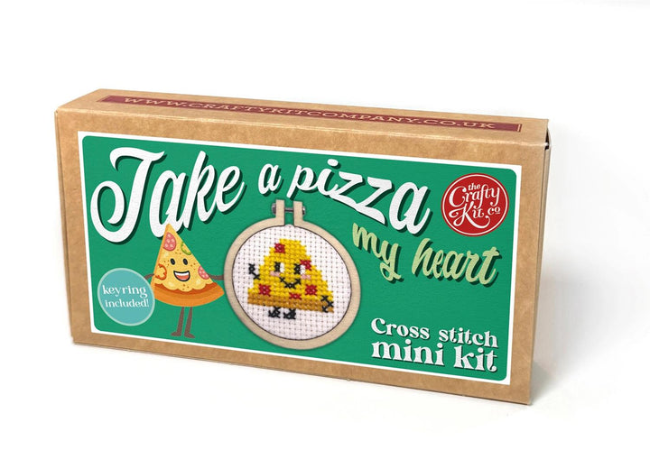 Mini Broderingskit Take A Pizza My Heart