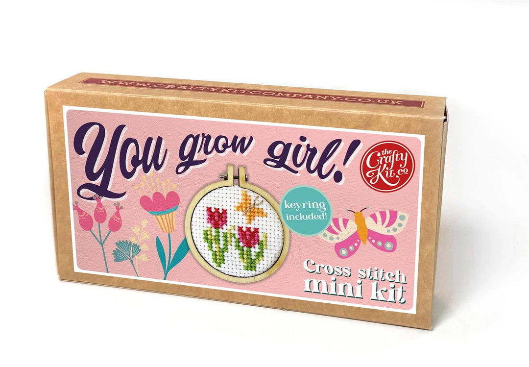 Mini Broderingskit You Grow Girl!
