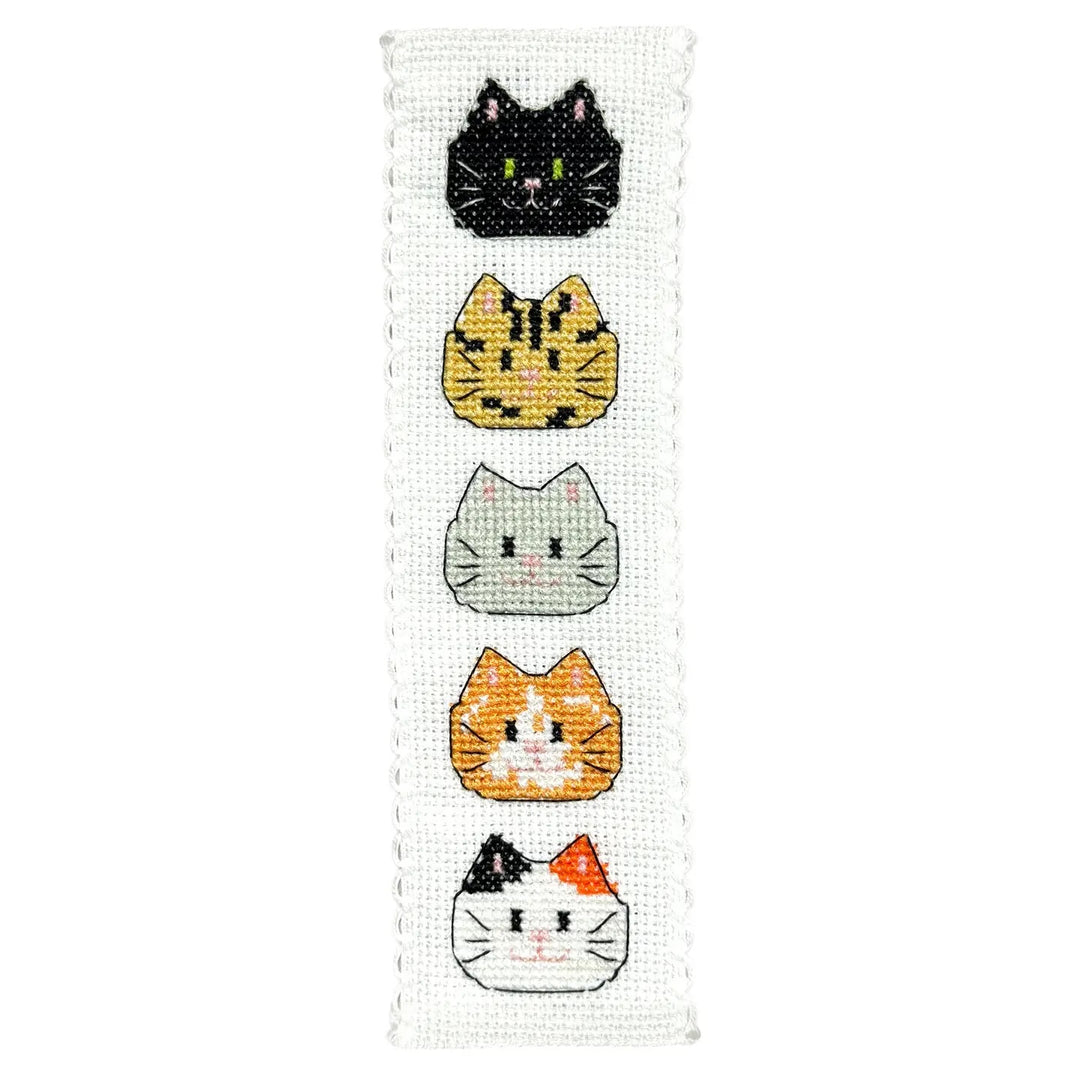 Broderingskit Bokmerke Kitty Cats