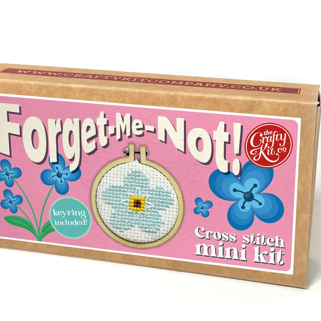 Mini Broderingskit Forget-Me-Not