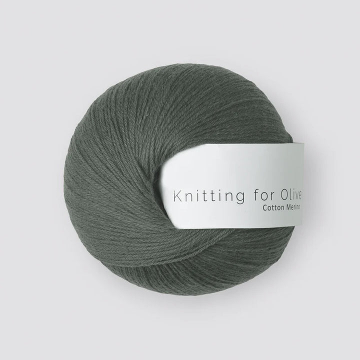 Cotton Merino - Mørk Sjøgrønn