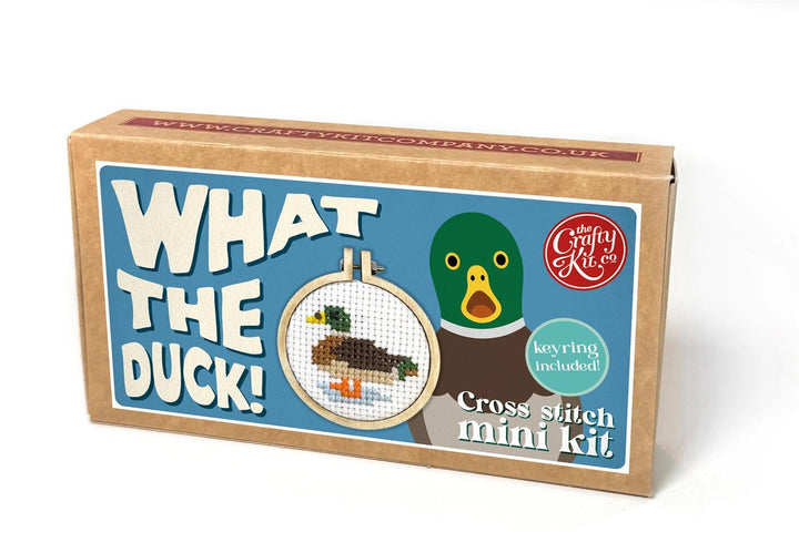 Mini Broderingskit What the Duck
