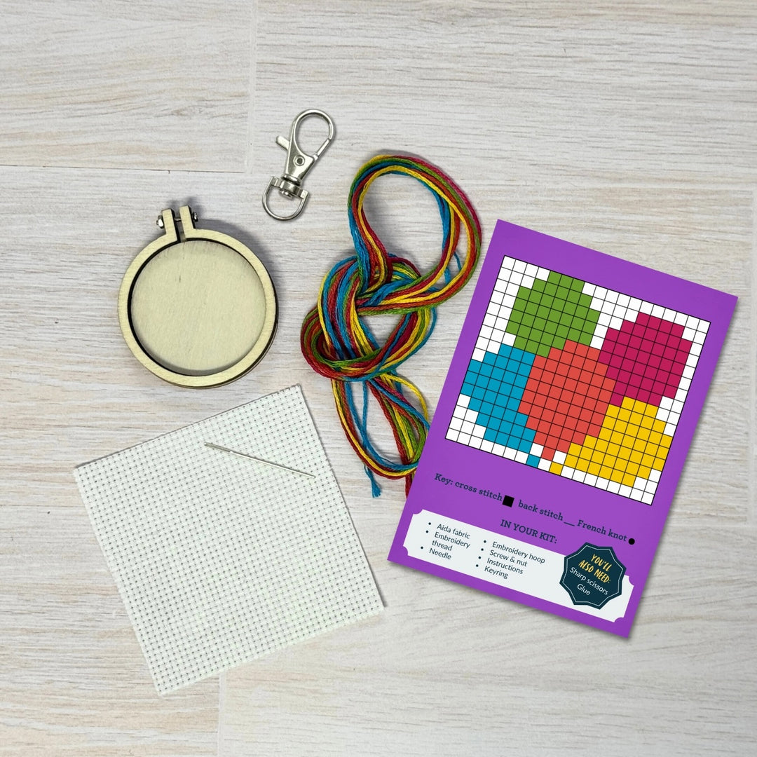 Mini Broderingskit Happy Birthday