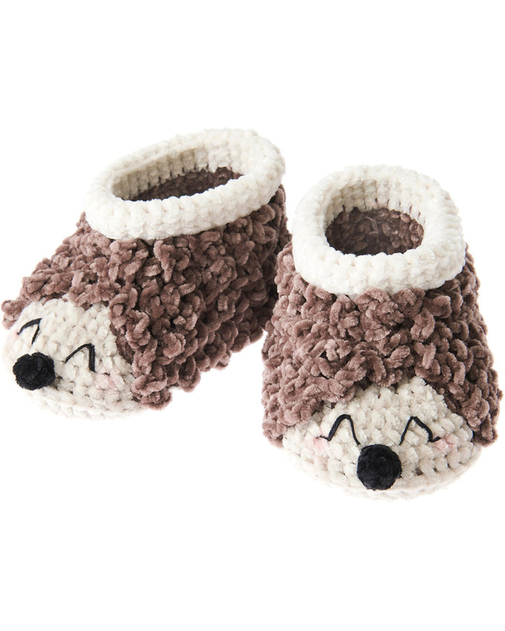 Hekle Kit "Baby Booties" Pinnsvin