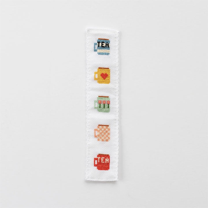 Cross Stitch Bookmark Kit - Tea/Mugs