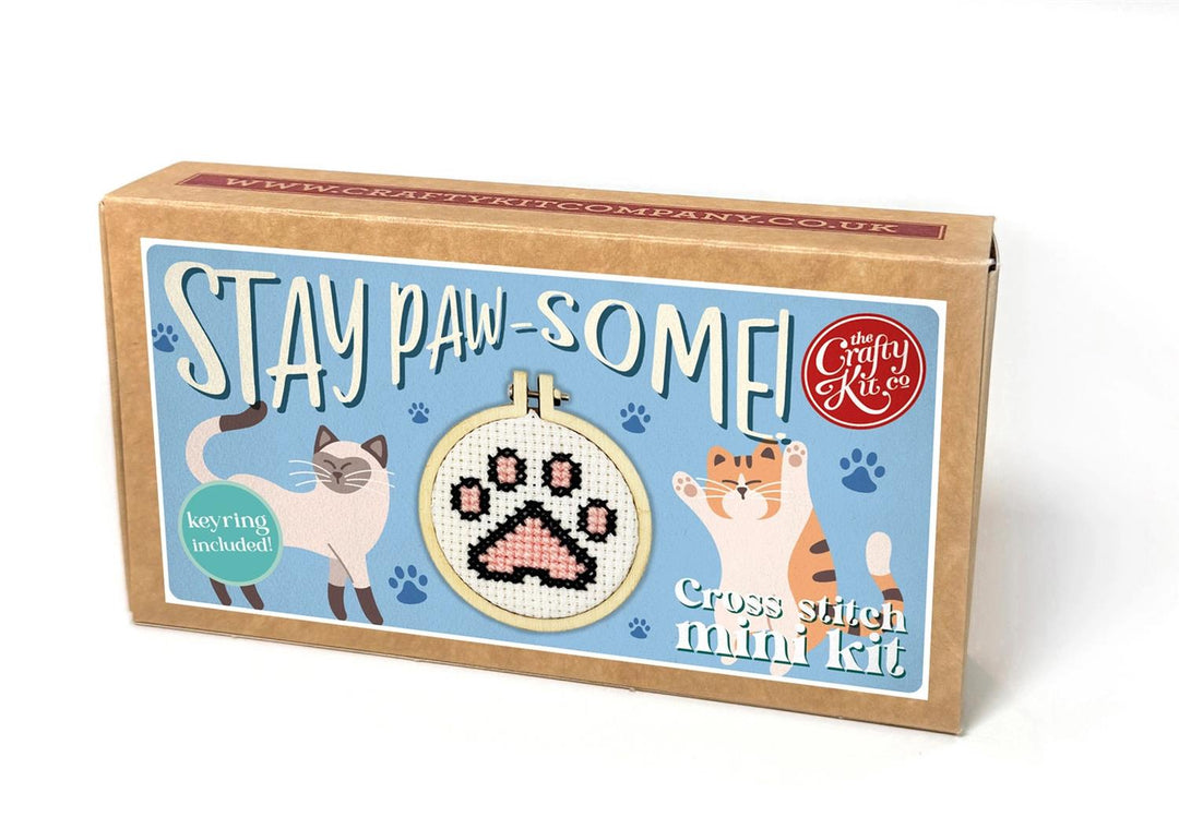Mini Broderingskit Stay Paw-Some