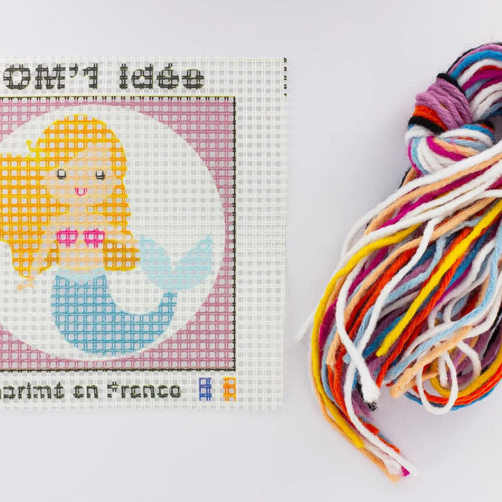 Broderingskit Barn Havfrue
