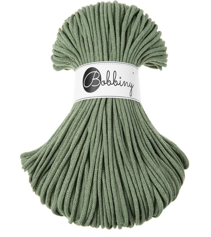 Premium 5mm Braided Cord Eucalyptus Grønn