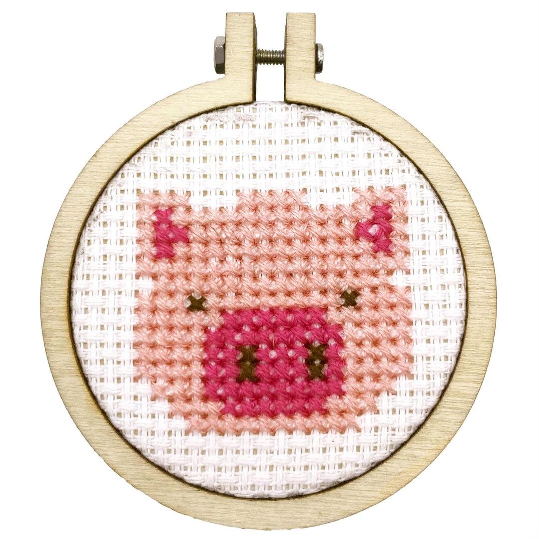 Mini Broderingskit Missing You Pig Time