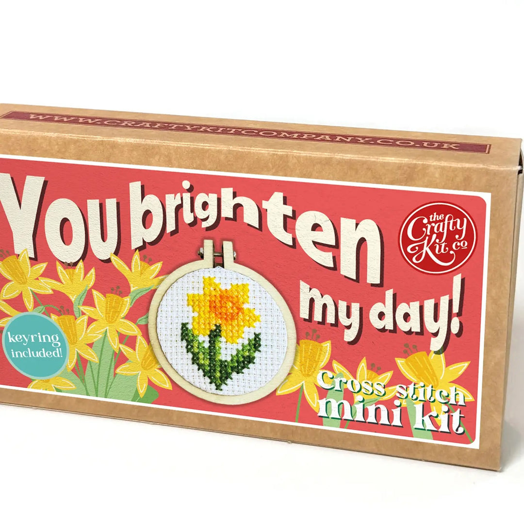 Mini Broderingskit You Brighten My Day