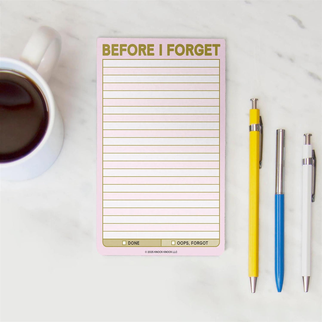 Before I Forget Notes