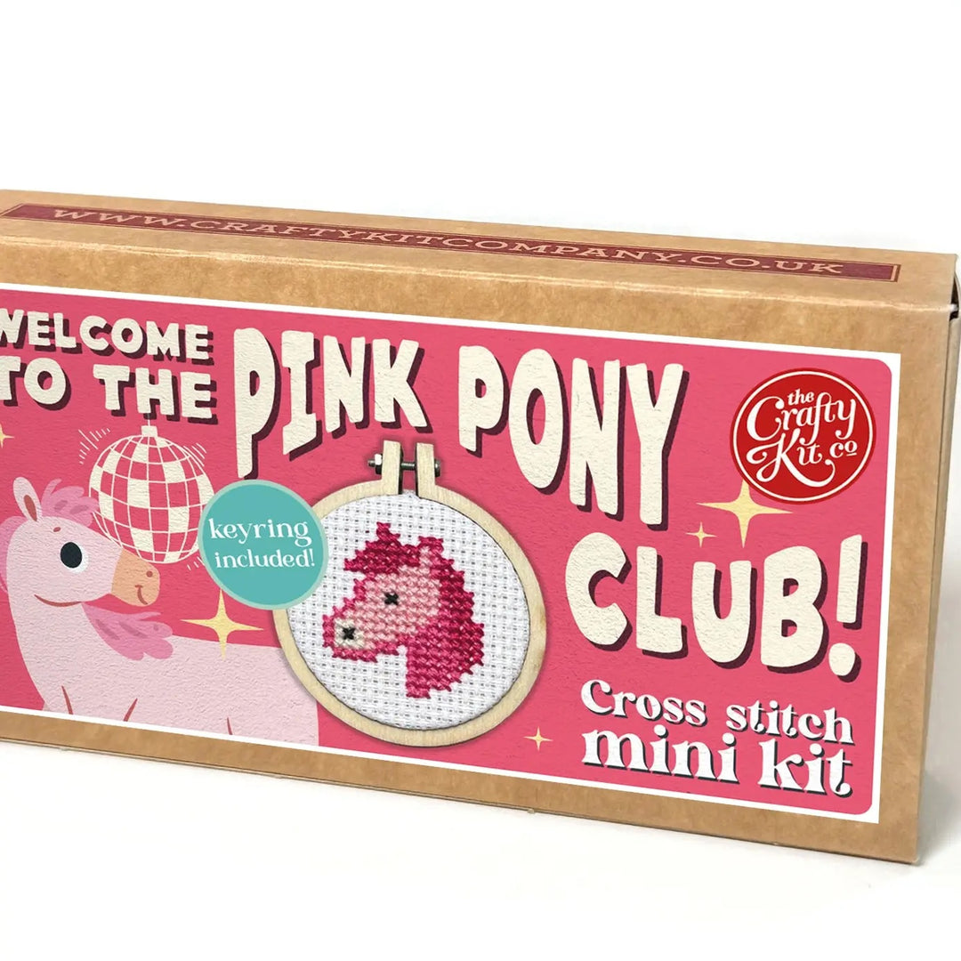 Mini Broderingskit Pink Pony Club!