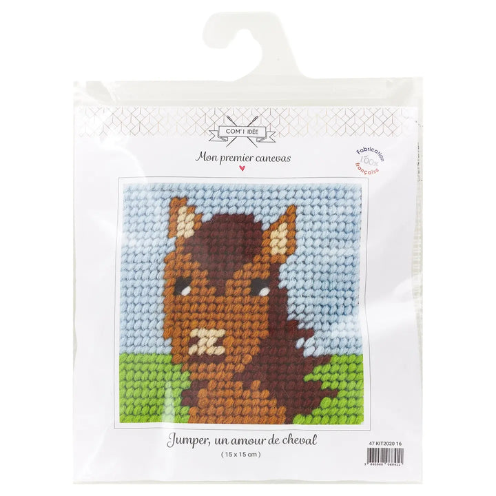 Broderingskit Barn Hest