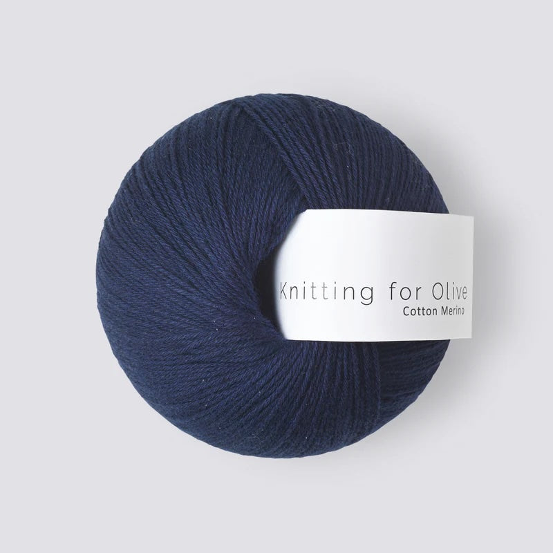Cotton Merino - Marineblå
