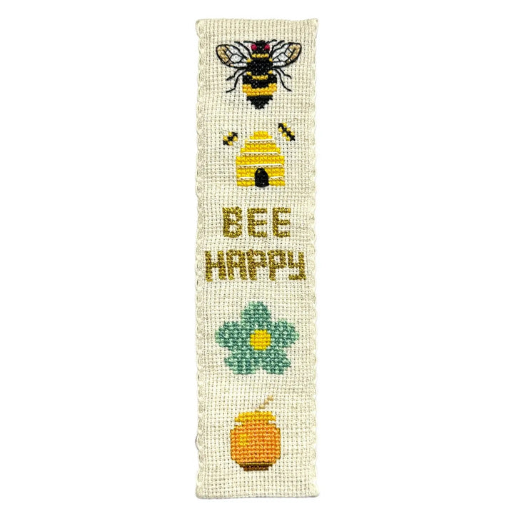 Broderingskit Bokmerke Bee Happy