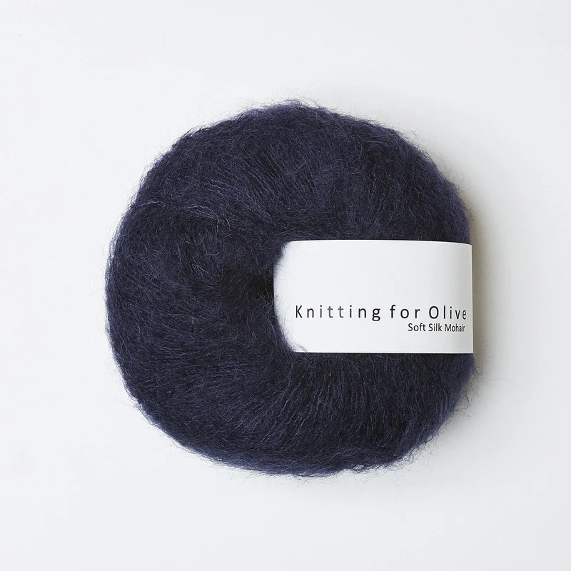Soft Silk Mohair - Marineblå