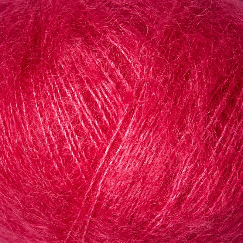 Soft Silk Mohair - Rosa Prestekrage