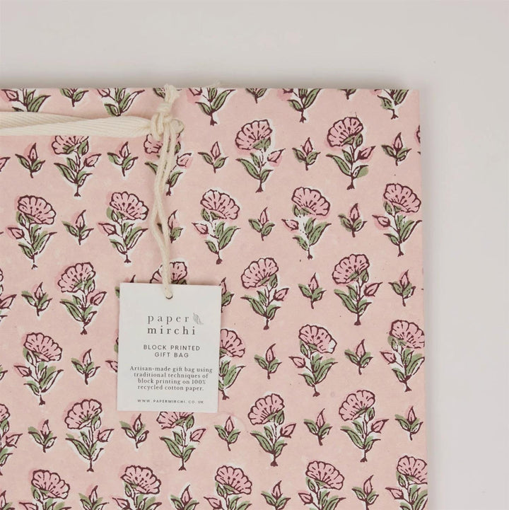 Block Printed Gift Bag