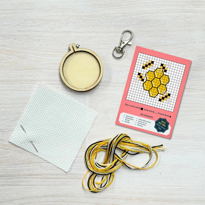 Mini Broderingskit Hot & Hexy