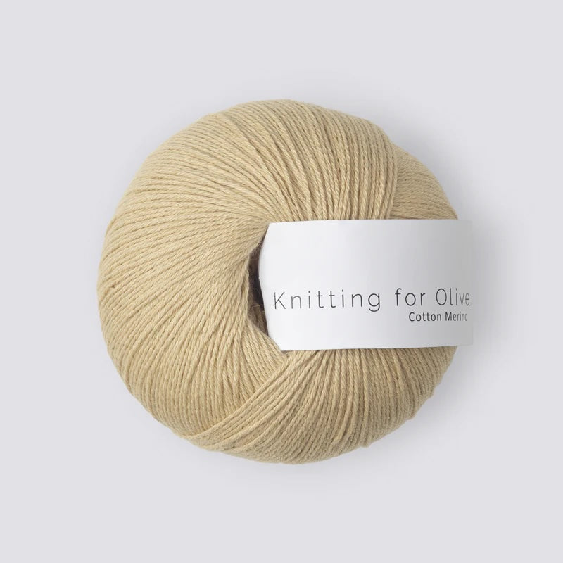 Cotton Merino - Støvet Banan