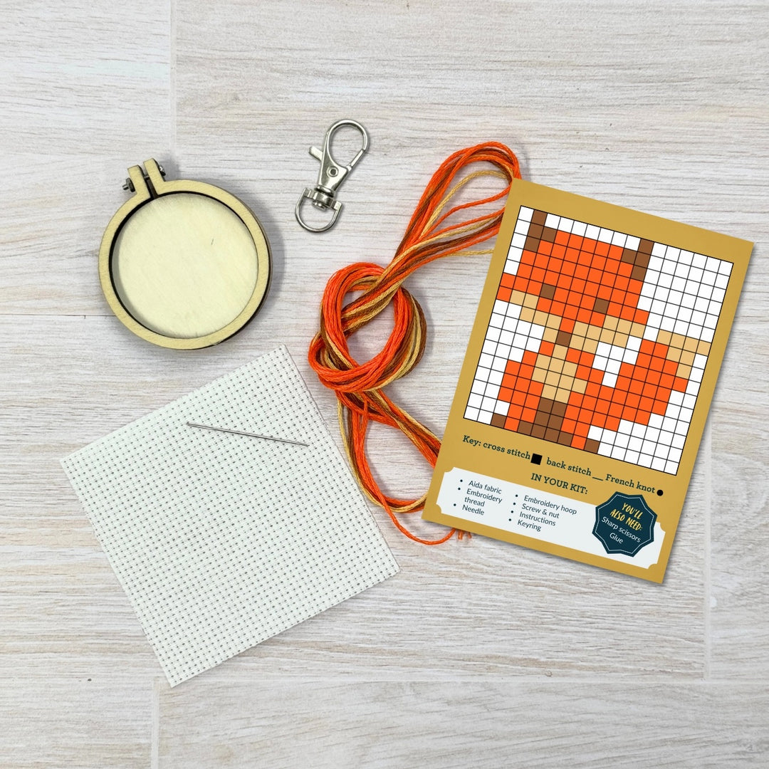 Mini Broderingskit For Fox Sake!