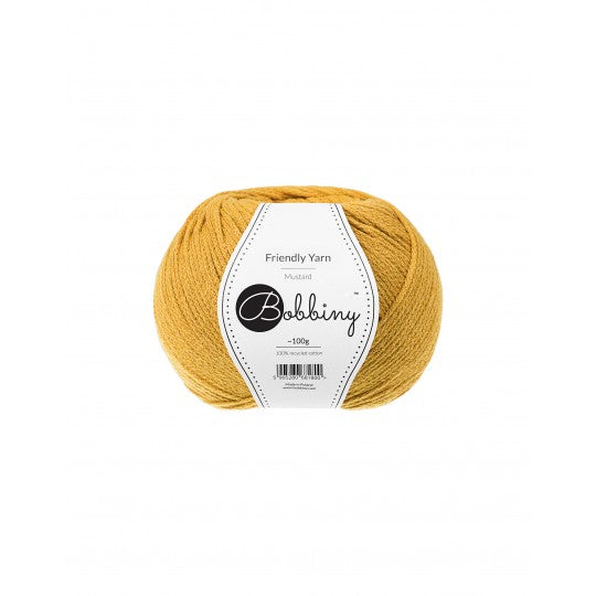 Friendly Yarn 100% Bomull Sennepsgul