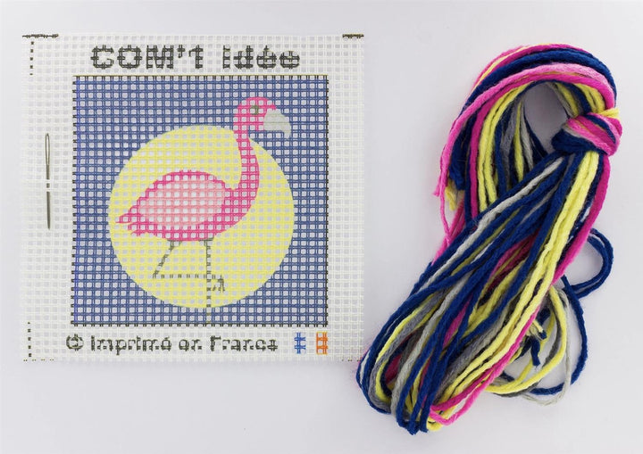 Broderingskit Barn Flamingo