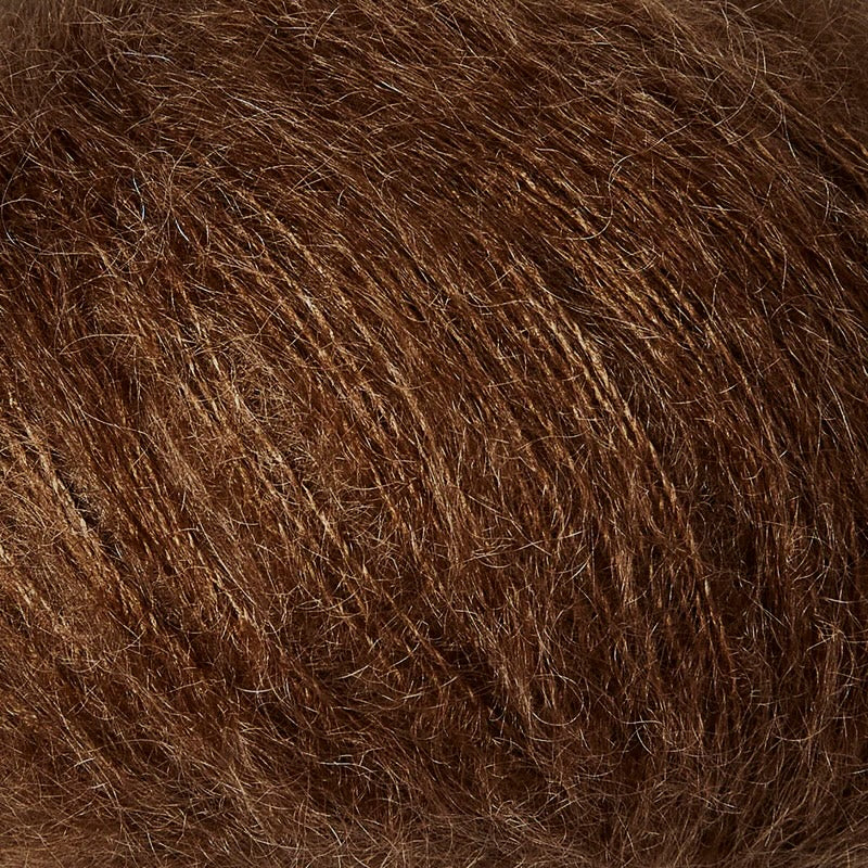 Soft Silk Mohair - Mørk Cognac