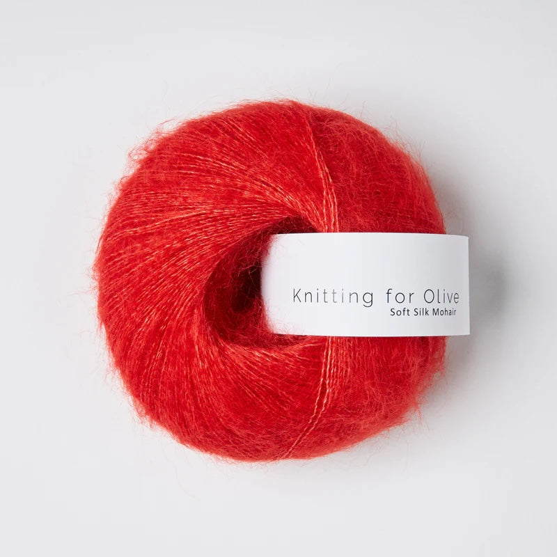 Soft Silk Mohair - Ripsrød