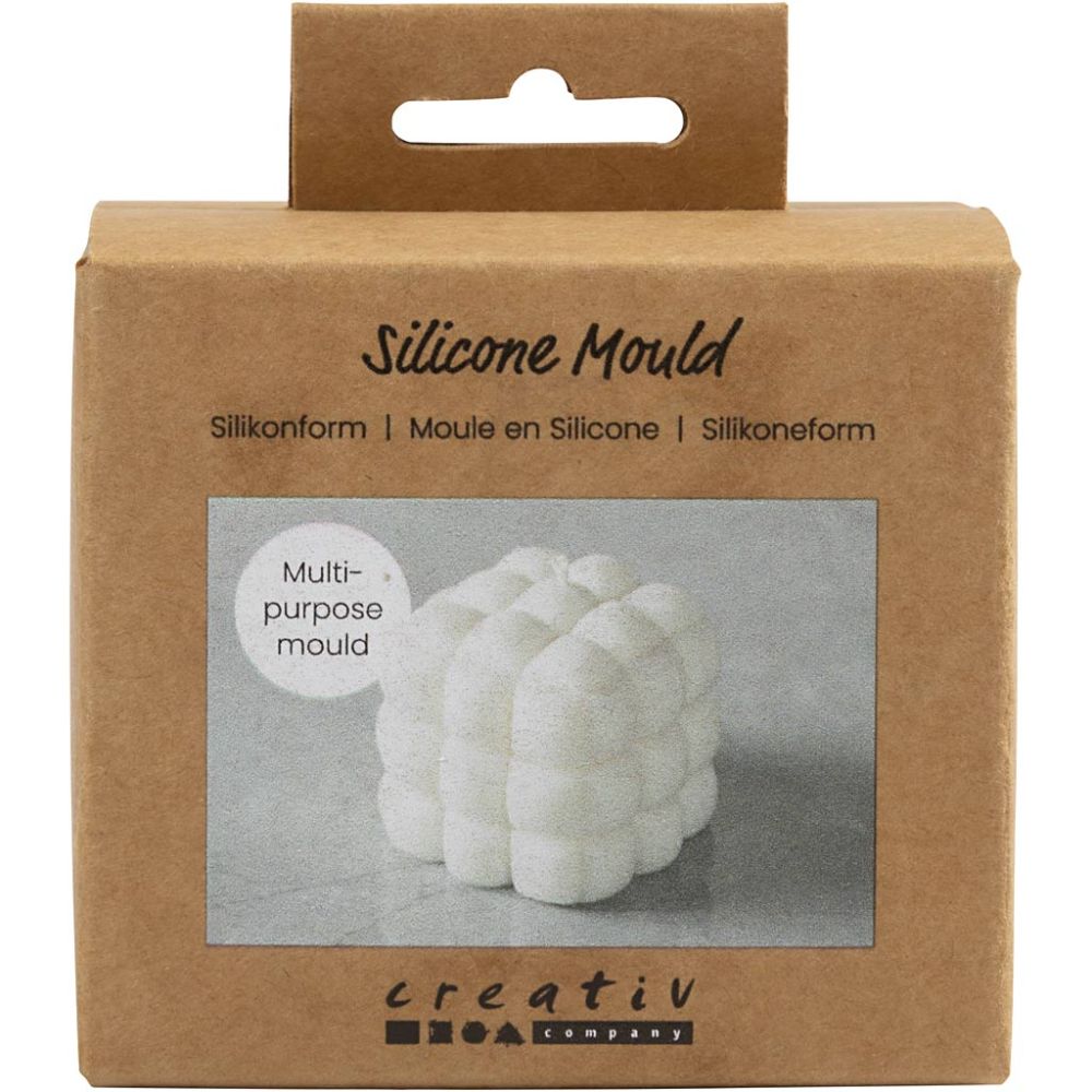 Silikonform Boblefirkant Stor