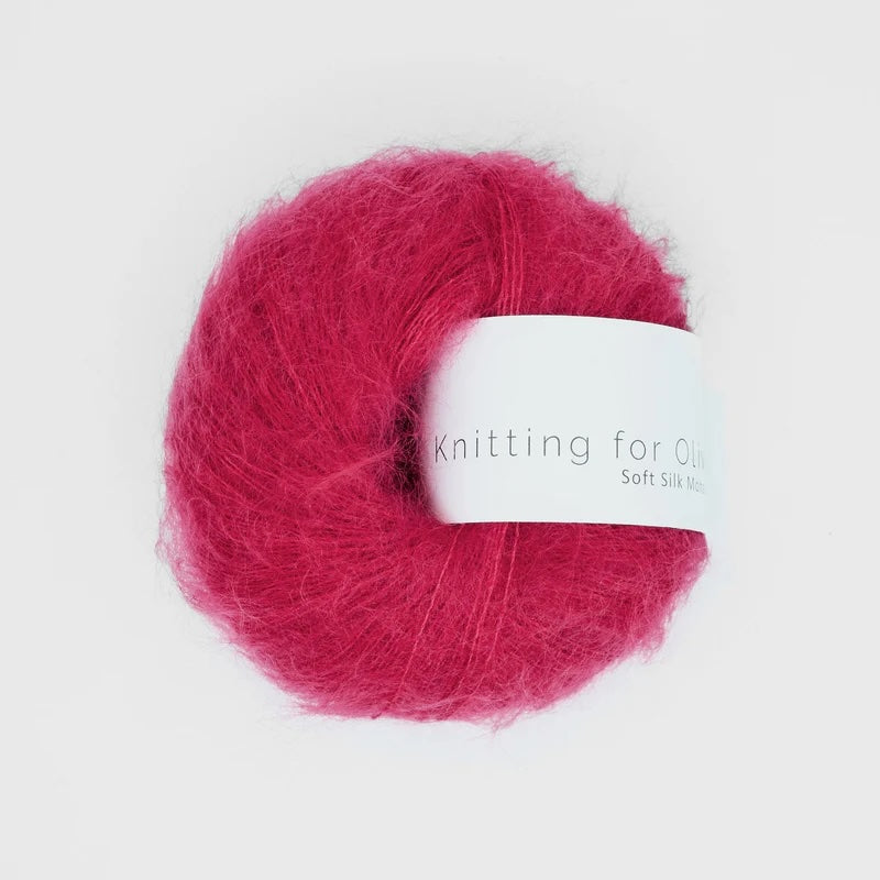 Soft Silk Mohair - Bringebær