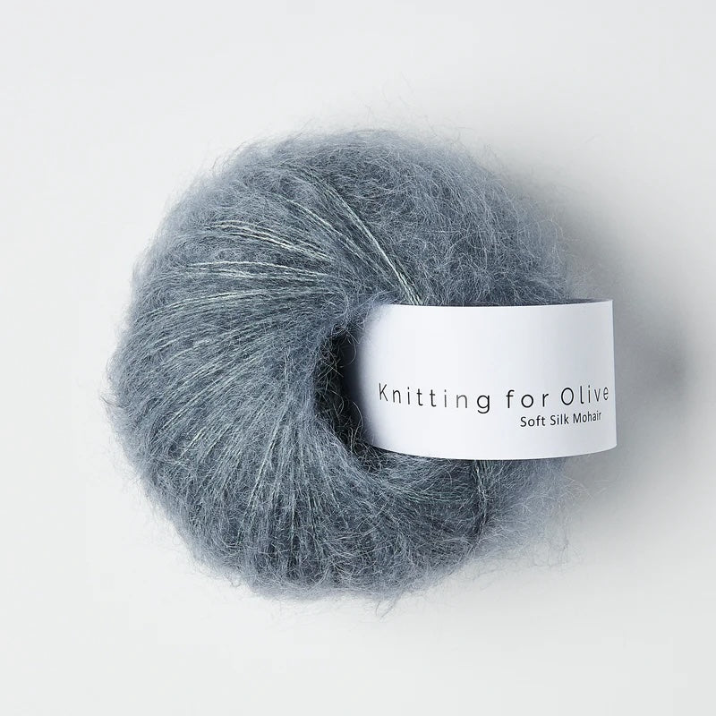 Soft Silk Mohair - Støvet Petroleumsblå