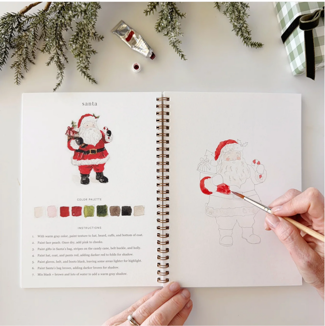 Watercolor Workbook Classic Christmas