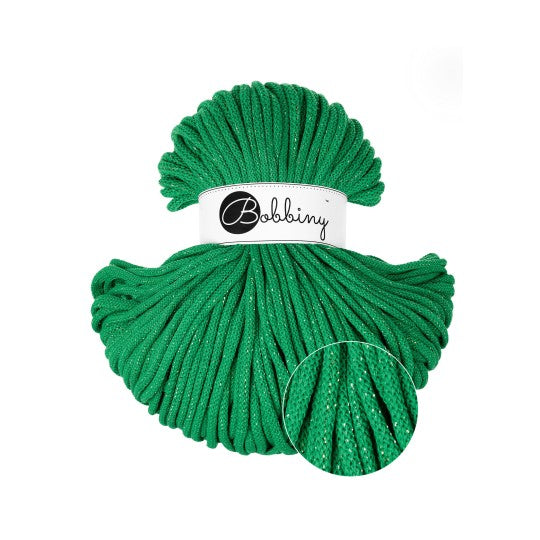 Premium 5mm Braided Cord Glitter Jade