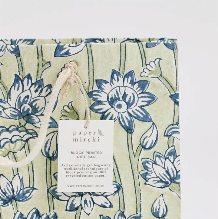 Block Printed Gift Bag