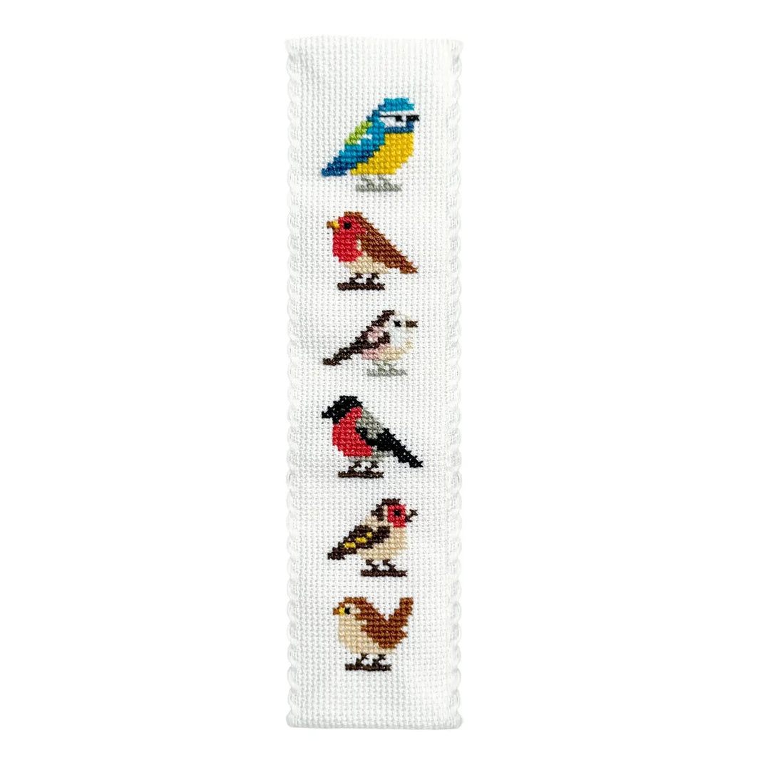 Broderingskit Bokmerke Garden Birds