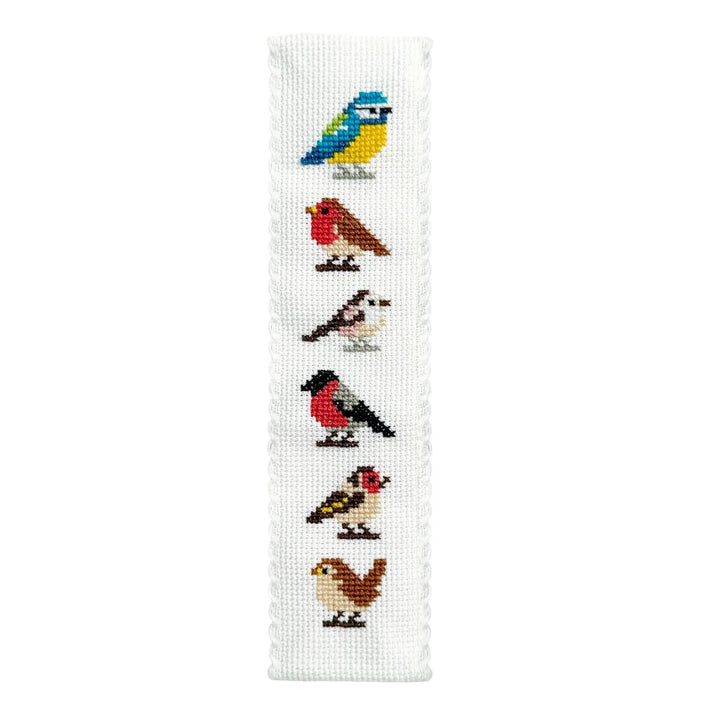 Broderingskit Bokmerke Garden Birds