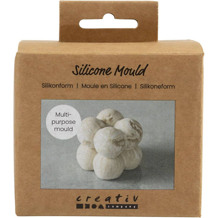 Silikonform Boblefirkant Liten