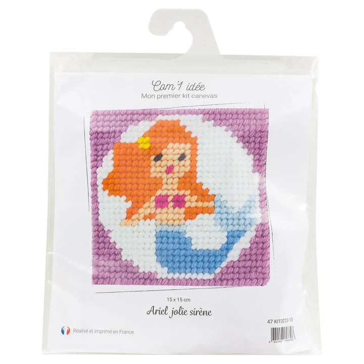 Broderingskit Barn Havfrue