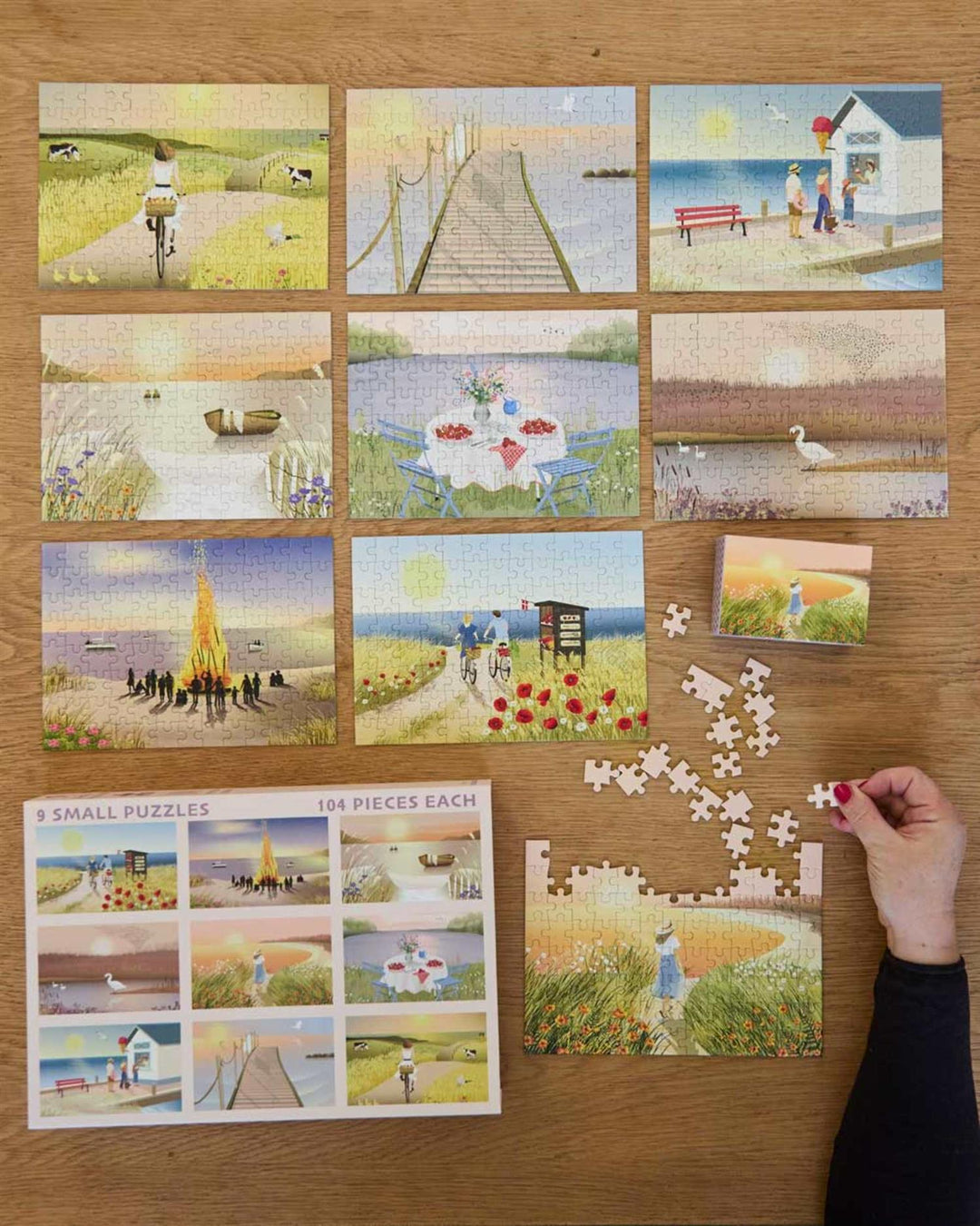 Summer Moments Puzzle box - 9 X 104 brikker