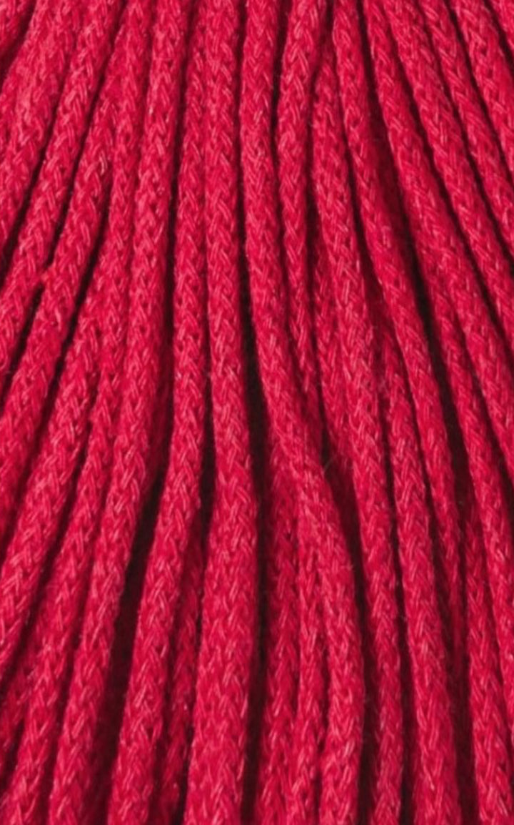 Junior 3mm Braided Cord Klassisk Rød