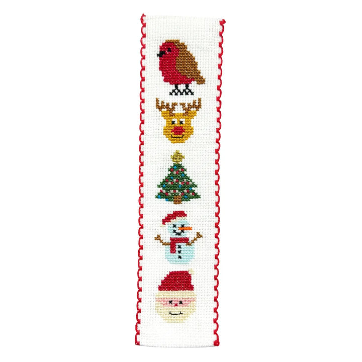 Broderingskit Bokmerke Festive Friends
