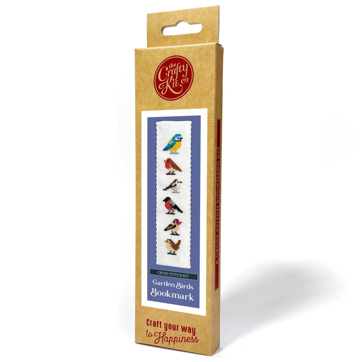 Broderingskit Bokmerke Garden Birds