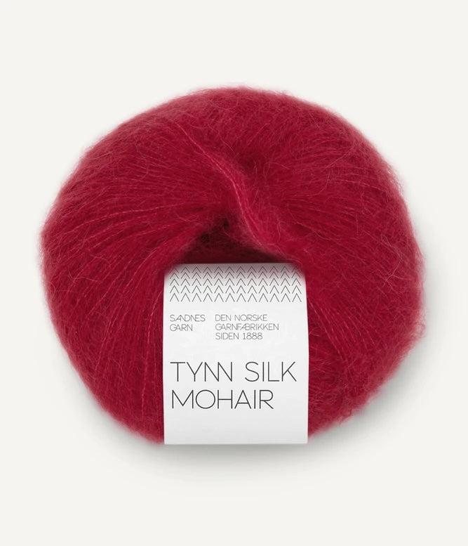 Tynn Silk Mohair Deep Red 4236