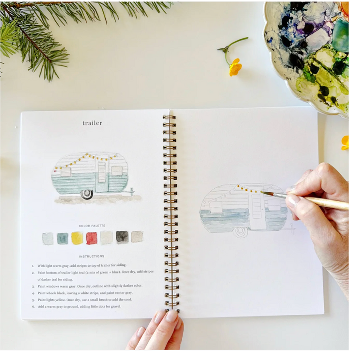 Watercolor Workbook Camping