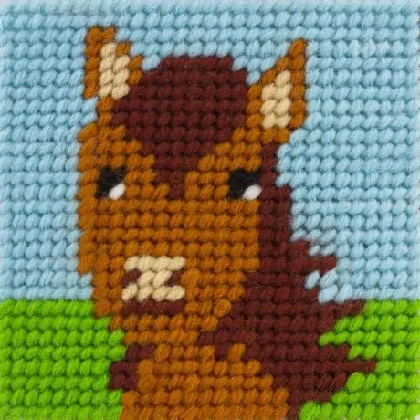 Broderingskit Barn Hest