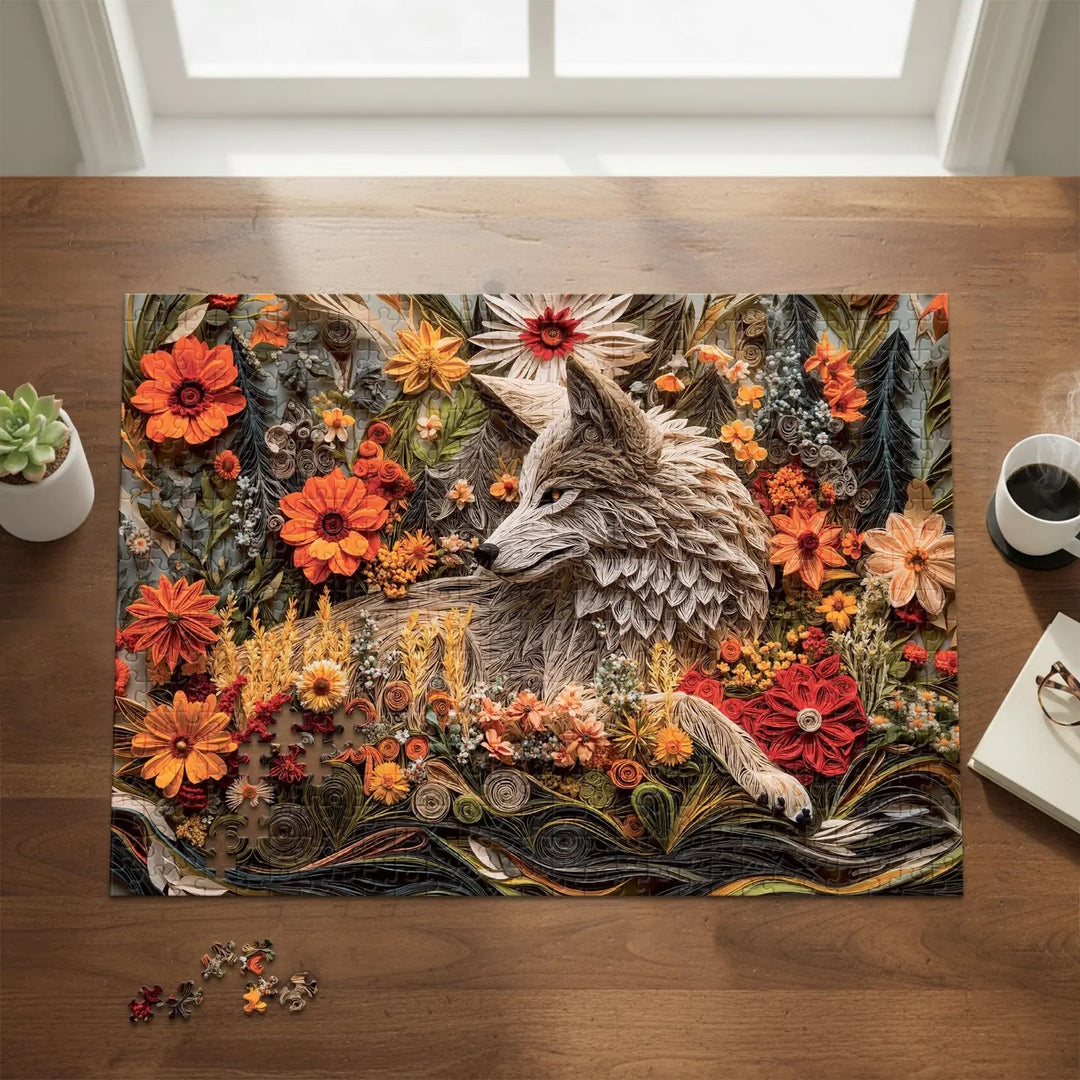 Wildflower Wolf - 1000 Brikker